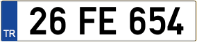 Trailer License Plate